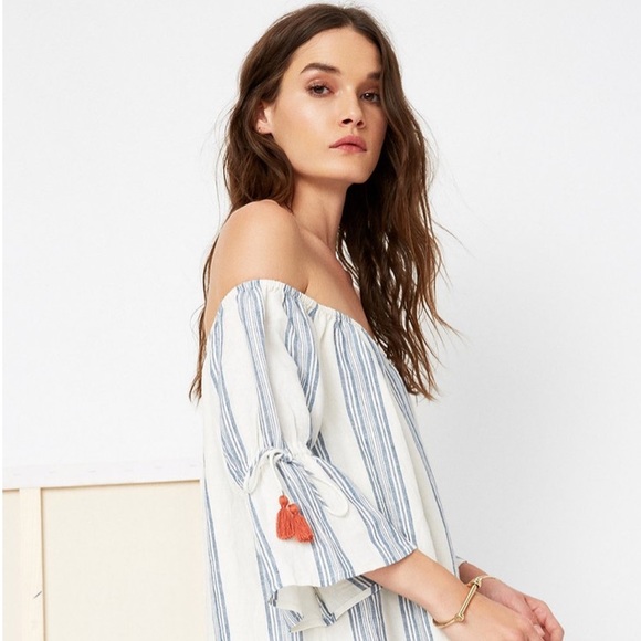 Tularosa Dresses & Skirts - Tularosa Sara Dress in Chambray Stripe